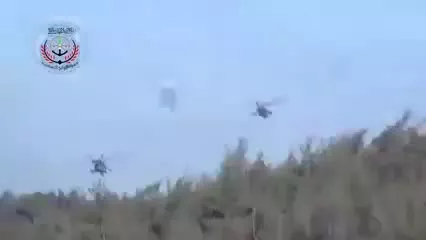 Российский вертолет уничтожили американской ракетой